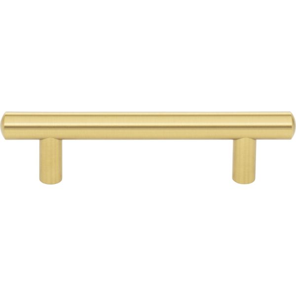 96 mm Center-to-Center Brushed Gold Key West Cabinet Bar Pull - Image 3