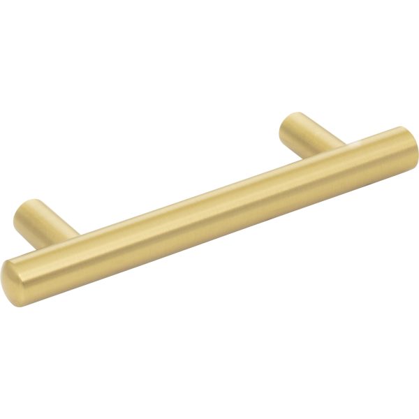 96 mm Center-to-Center Brushed Gold Key West Cabinet Bar Pull - Image 4