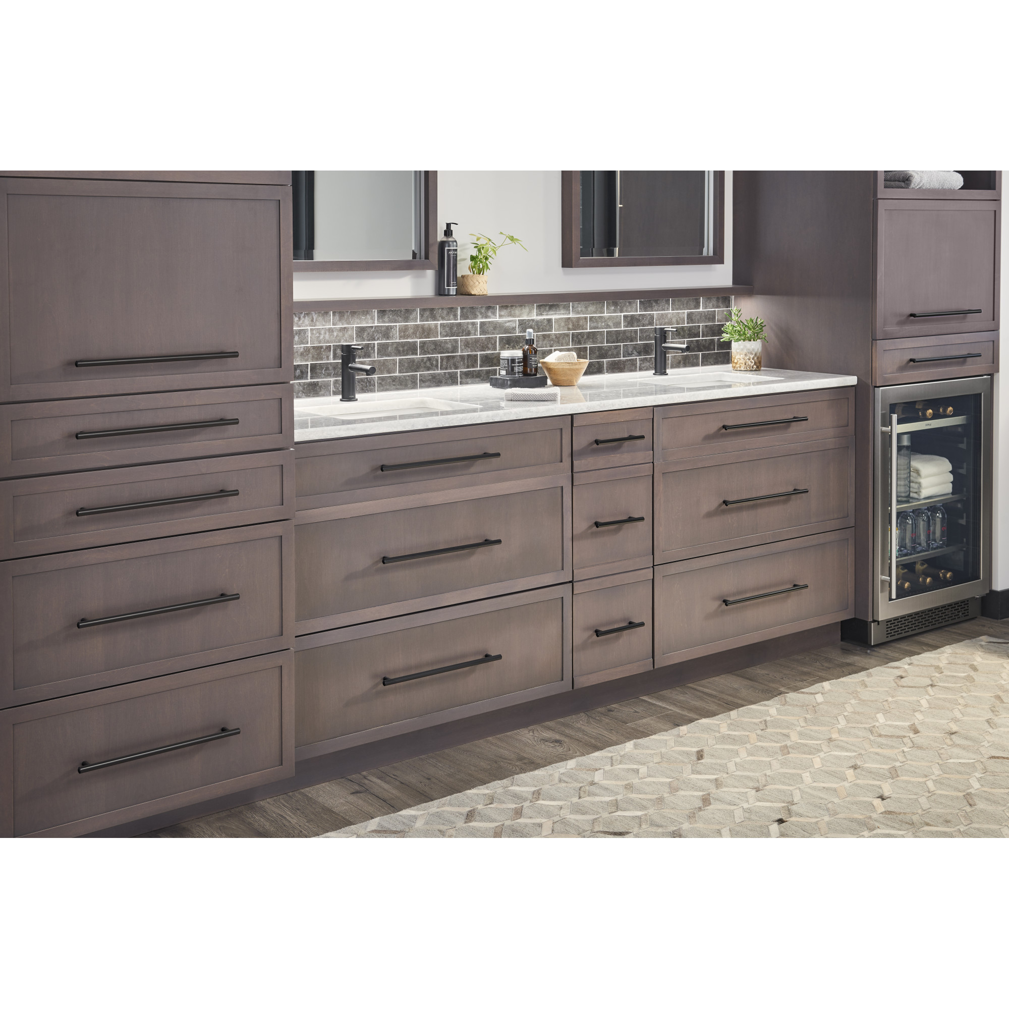 96 mm Center-to-Center Matte Black Key West Cabinet Bar Pull - Image 5