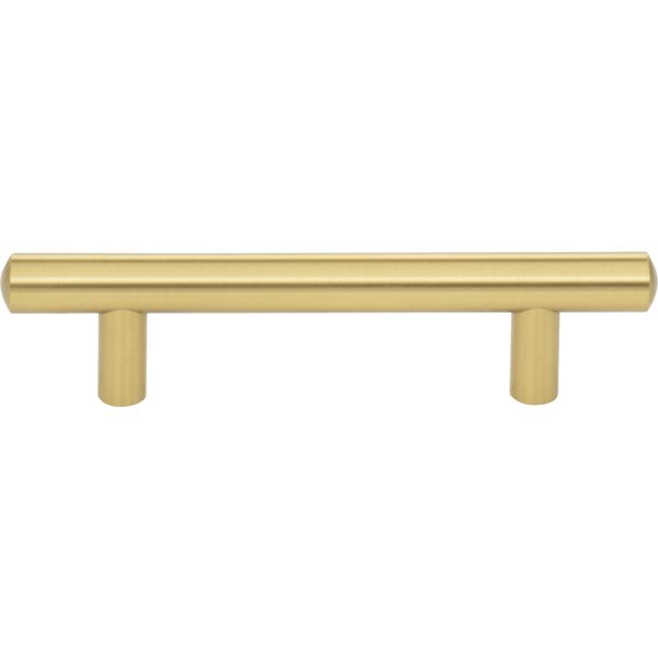96 mm Center-to-Center Brushed Gold Key West Cabinet Bar Pull - Image 3