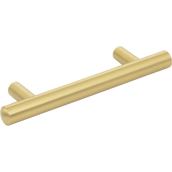 96 mm Center-to-Center Brushed Gold Key West Cabinet Bar Pull - Image 4