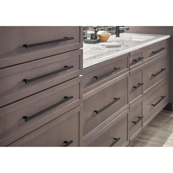 96 mm Center-to-Center Matte Black Key West Cabinet Bar Pull - Image 6