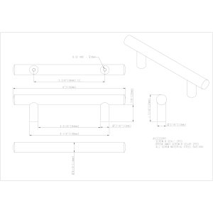 Key West Cabinet Pull (152) in Satin Nickel
