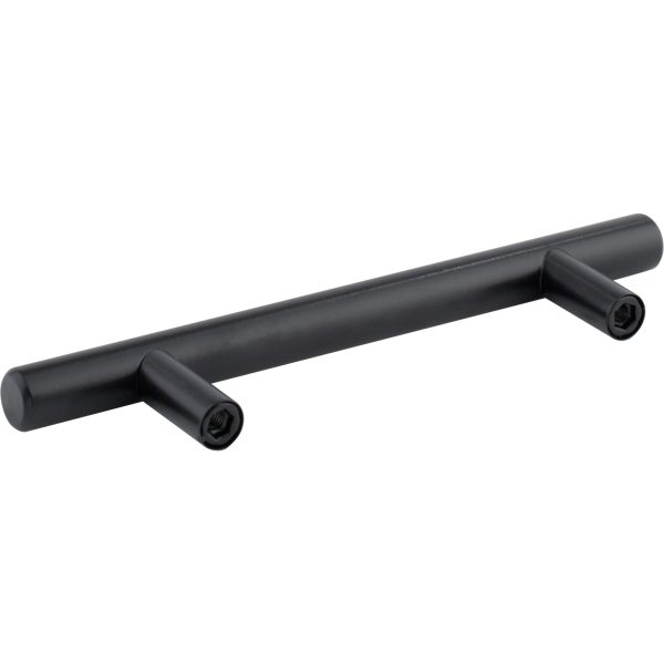 96 mm Center-to-Center Hollow Matte Black Stainless Steel Naples Cabinet Bar Pull - Image 4