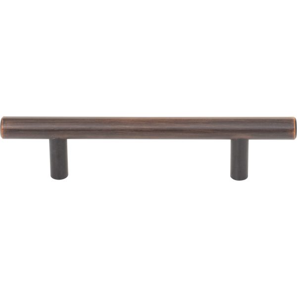 96 mm Center-to-Center Dark Brushed Bronze Naples Cabinet Bar Pull - Image 3