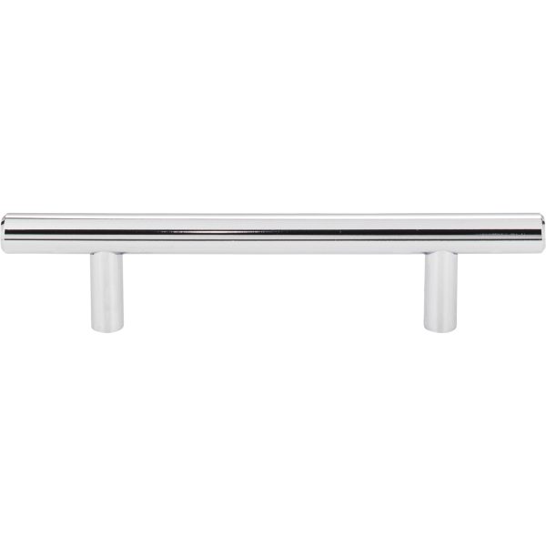 96 mm Center-to-Center Polished Chrome Naples Cabinet Bar Pull - Image 3