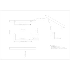 Naples Cabinet Pull (156) in Satin Nickel
