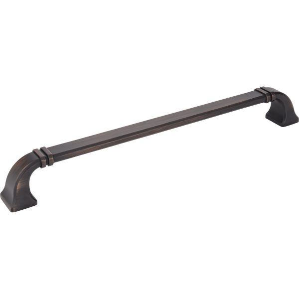 12" Center-to-Center Brushed Oil Rubbed Bronze Ella Appliance Handle