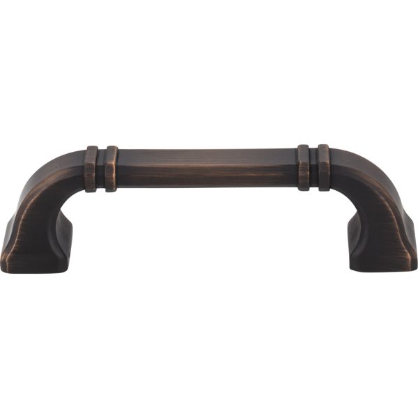 96 mm Center-to-Center Brushed Oil Rubbed Bronze Ella Cabinet Pull - Image 3