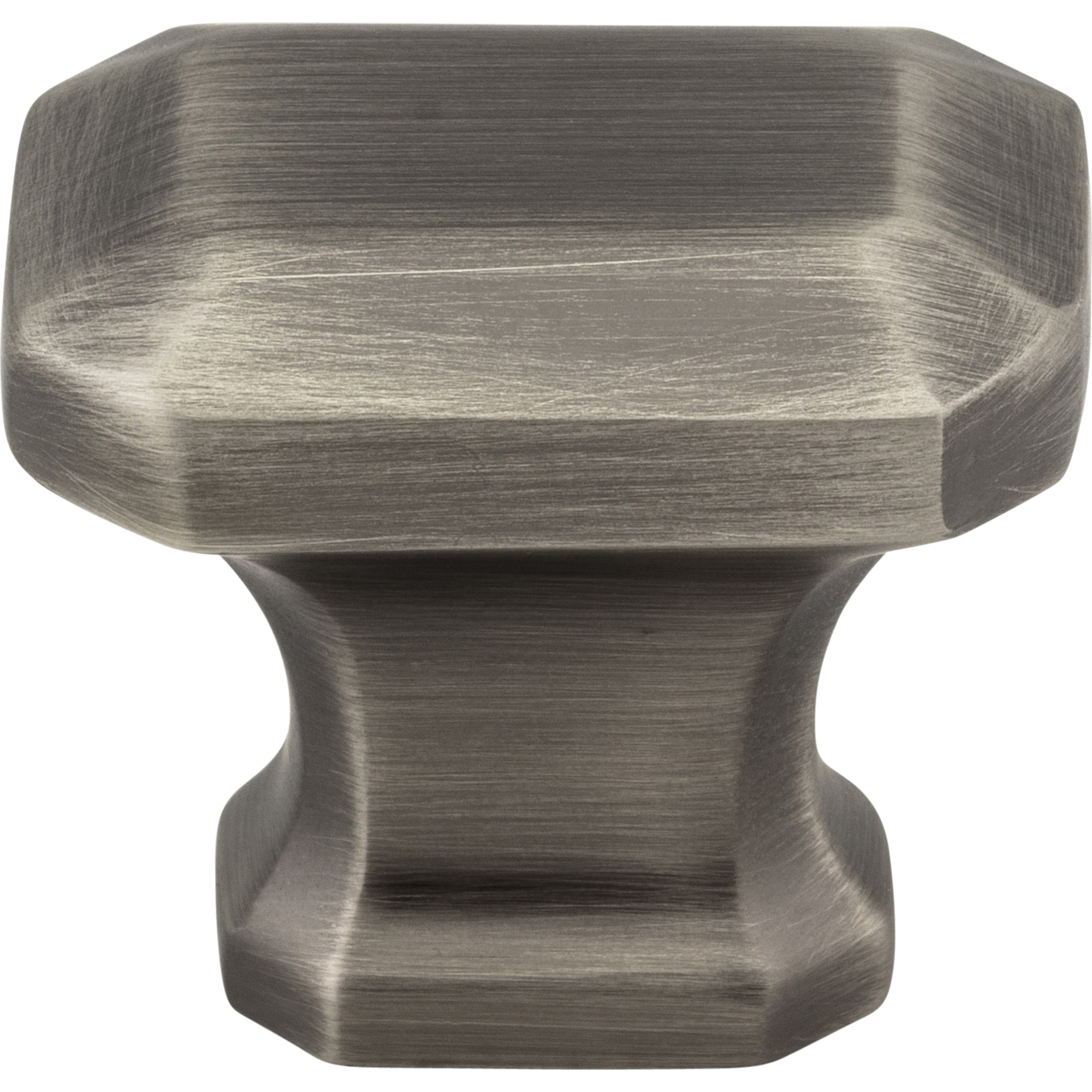 1-1/4" Overall Length Brushed Pewter Emerald Ella Cabinet Knob - Image 3