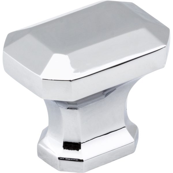 1-1/4" Overall Length Polished Chrome Emerald Ella Cabinet Knob