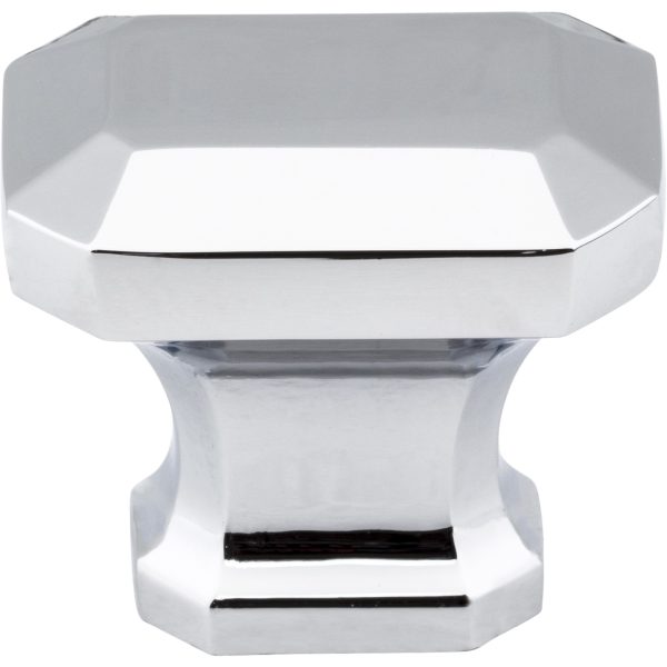 1-1/4" Overall Length Polished Chrome Emerald Ella Cabinet Knob - Image 3