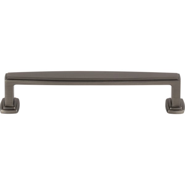 128 mm Center-to-Center Brushed Pewter Richard Cabinet Pull - Image 3