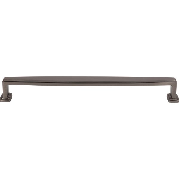 12" Center-to-Center Brushed Pewter Richard Appliance Handle - Image 3