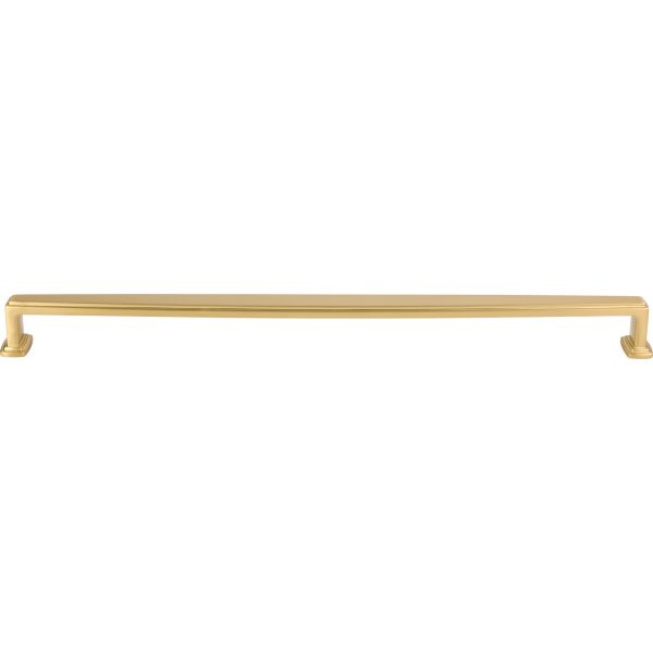 18" Center-to-Center Brushed Gold Richard Appliance Handle - Image 3