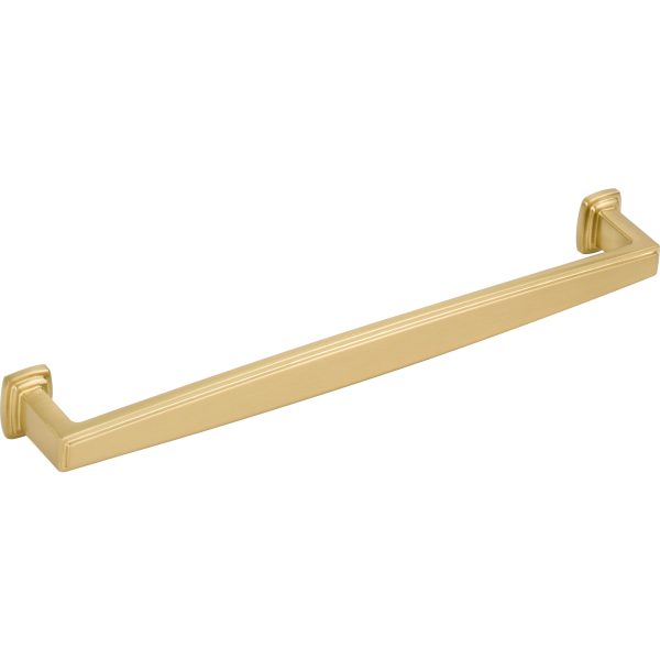 192 mm Center-to-Center Brushed Gold Richard Cabinet Pull - Image 4