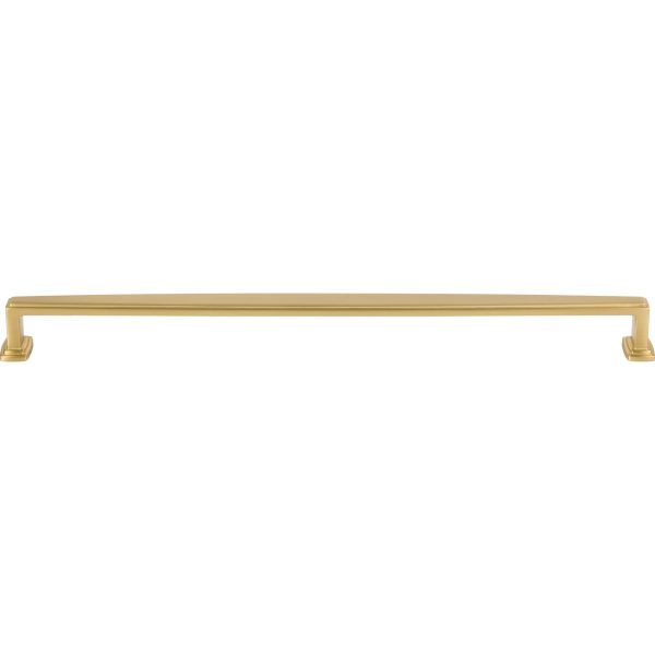 305 mm Center-to-Center Brushed Gold Richard Cabinet Pull - Image 3