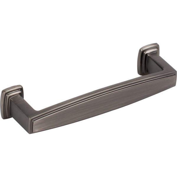 96 mm Center-to-Center Brushed Pewter Richard Cabinet Pull - Image 4