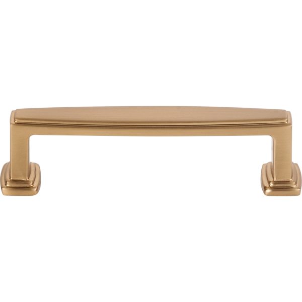 96 mm Center-to-Center Satin Bronze Richard Cabinet Pull - Image 3
