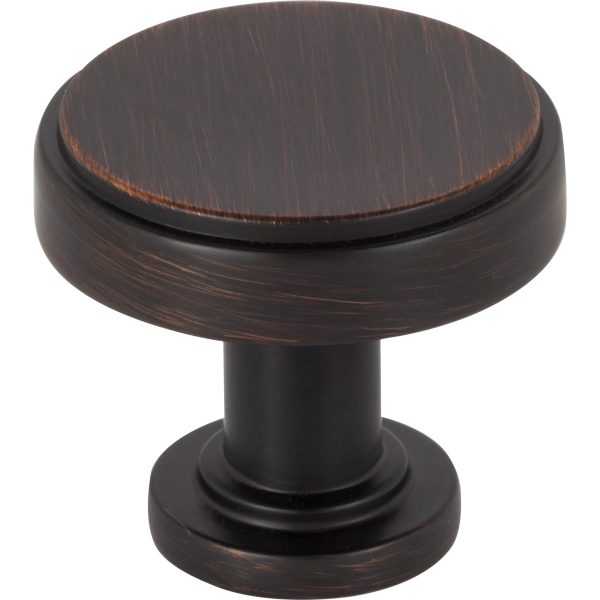 1-1/4" Diameter Brushed Oil Rubbed Bronze Richard Cabinet Knob