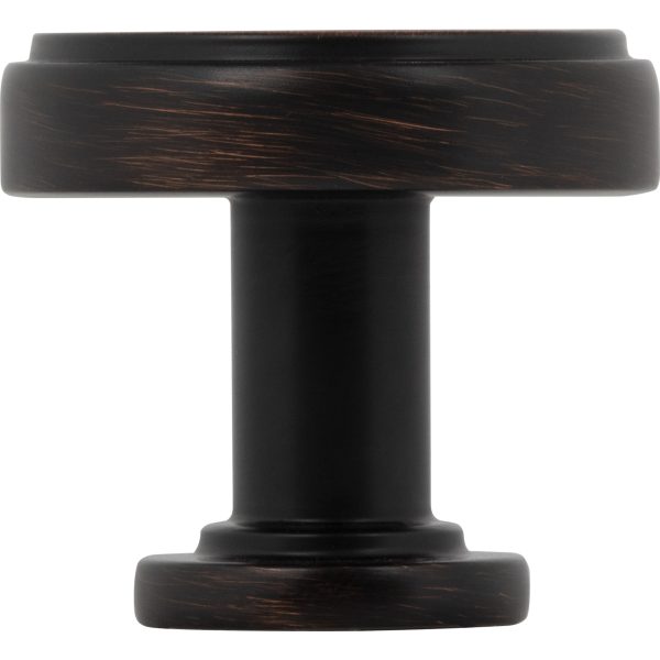 1-1/4" Diameter Brushed Oil Rubbed Bronze Richard Cabinet Knob - Image 5