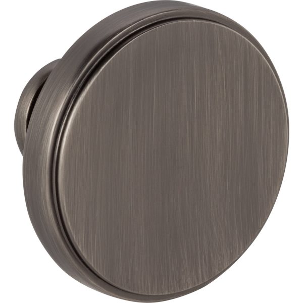 1-3/4" Diameter Brushed Pewter Richard Cabinet Knob - Image 3