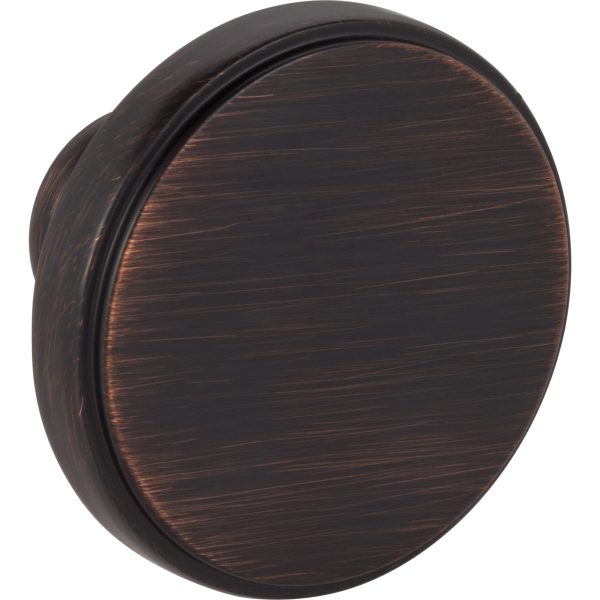 1-3/4" Diameter Brushed Oil Rubbed Bronze Richard Cabinet Knob - Image 3