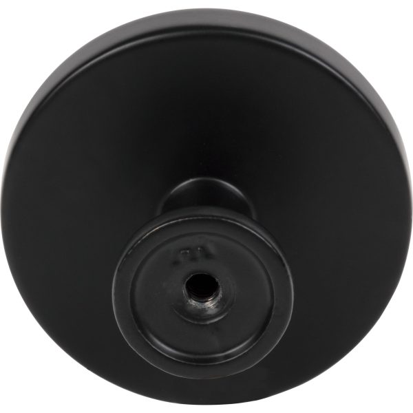 1-3/4" Diameter Matte Black Richard Cabinet Knob - Image 4