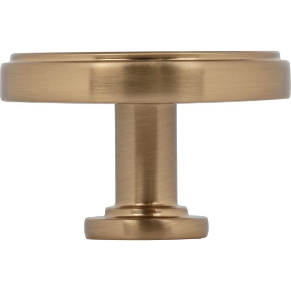 1-3/4" Diameter Satin Bronze Richard Cabinet Knob - Image 5