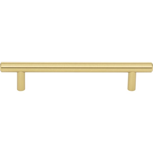 128 mm Center-to-Center Brushed Gold Naples Cabinet Bar Pull - Image 3