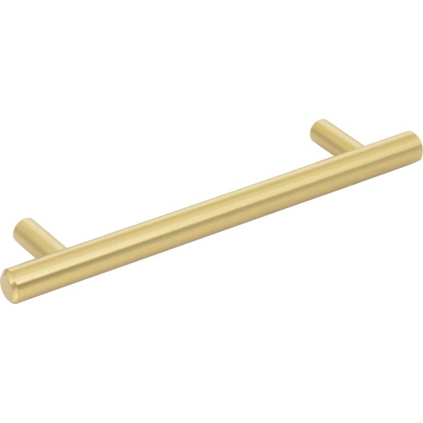 128 mm Center-to-Center Brushed Gold Naples Cabinet Bar Pull - Image 4