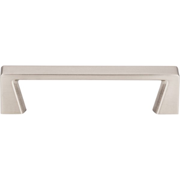 96 mm Center-to-Center Satin Nickel Square Boswell Cabinet Pull - Image 3
