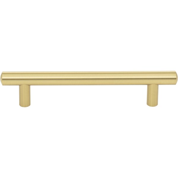 128 mm Center-to-Center Brushed Gold Key West Cabinet Bar Pull - Image 3