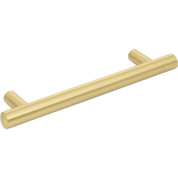 128 mm Center-to-Center Brushed Gold Key West Cabinet Bar Pull - Image 4