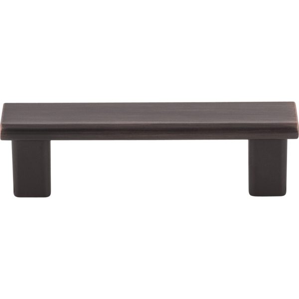 3" Center-to-Center Brushed Oil Rubbed Bronze Square Park Cabinet Pull - Image 3