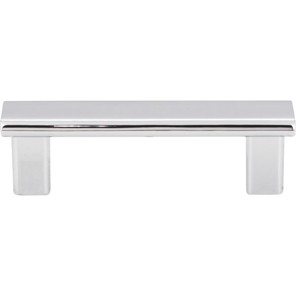 3" Center-to-Center Polished Chrome Square Park Cabinet Pull - Image 3