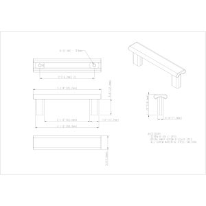 Park Cabinet Pull in Satin Nickel
