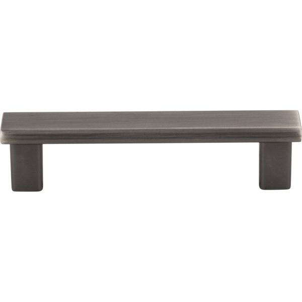 96 mm Center-to-Center Brushed Pewter Square Park Cabinet Pull - Image 3