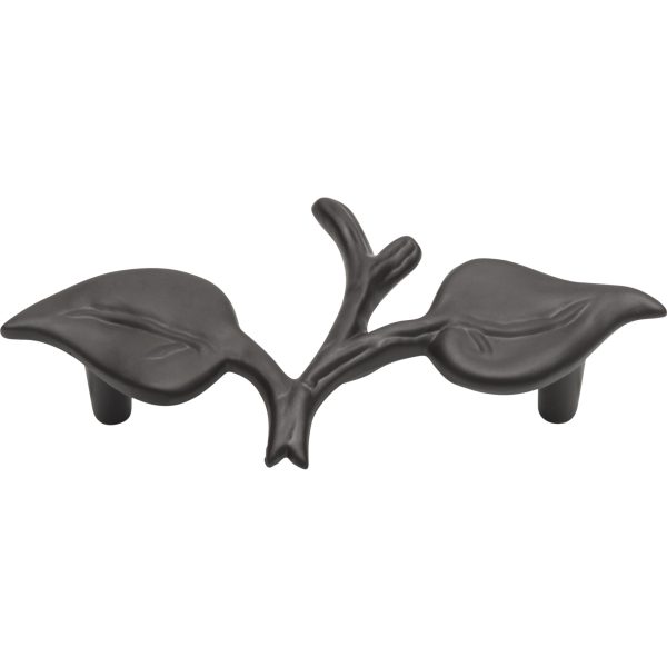 California Leaf Pull 3 Inch (c-c) Aged Bronze - Image 4
