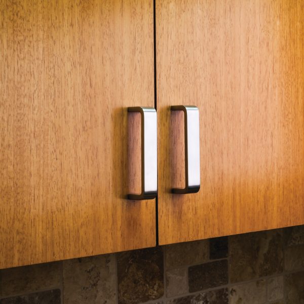 128 mm Center-to-Center Satin Nickel Square Asher Cabinet Pull - Image 4