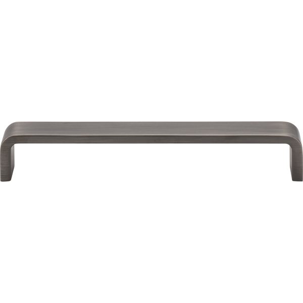 160 mm Center-to-Center Brushed Pewter Square Asher Cabinet Pull - Image 3