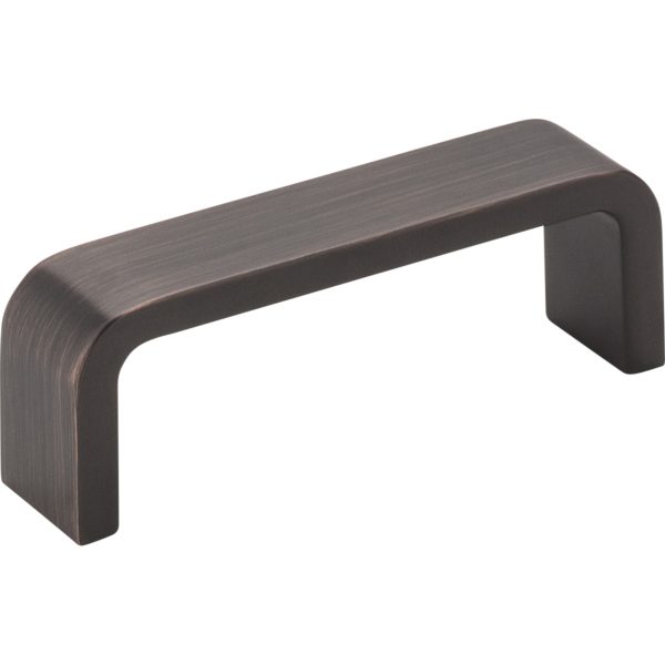 3" Center-to-Center Brushed Oil Rubbed Bronze Square Asher Cabinet Pull
