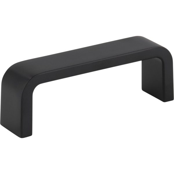 3" Center-to-Center Matte Black Square Asher Cabinet Pull