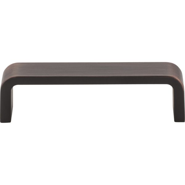 96 mm Center-to-Center Brushed Oil Rubbed Bronze Square Asher Cabinet Pull - Image 3