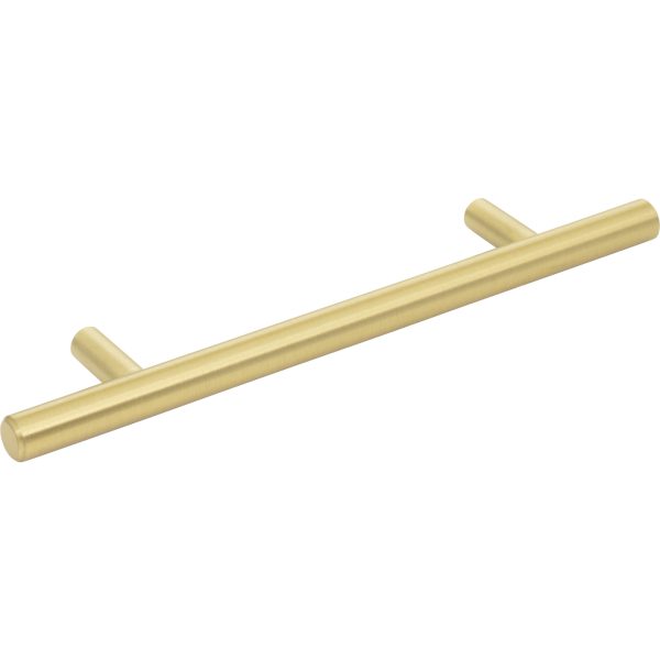 128 mm Center-to-Center Brushed Gold Naples Cabinet Bar Pull - Image 4