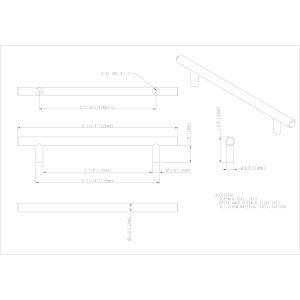 Naples Cabinet Pull (220) in Satin Nickel