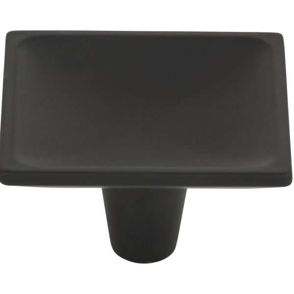 Dap Square Knob 2 Inch Matte Black