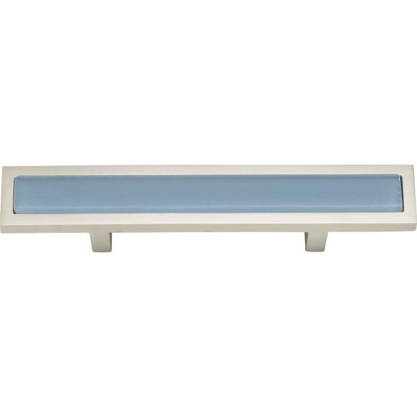 Spa Blue Pull 3 Inch (c-c) Brushed Nickel - Image 4