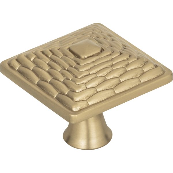 Mandalay Square Knob 1 1/4 Inch Champagne - Image 3