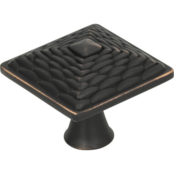 Mandalay Square Knob 1 1/4 Inch Venetian Bronze - Image 3